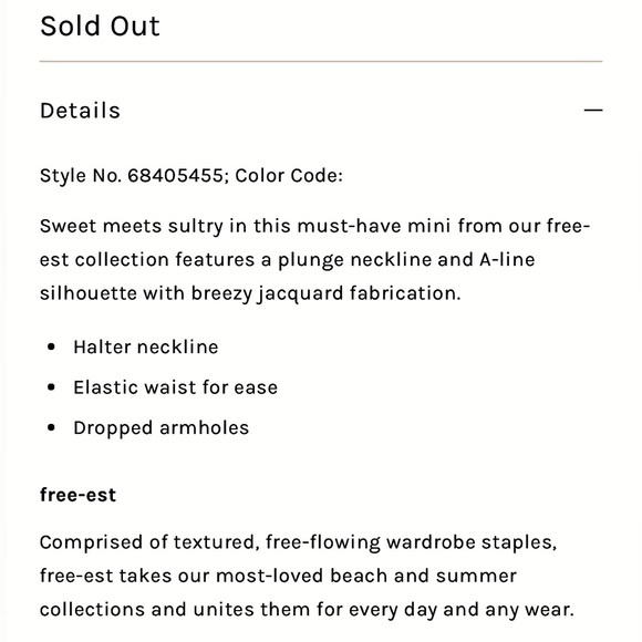 Free People Beach NWOT Emma Louise mini dress in black only size small - Picture 15 of 16